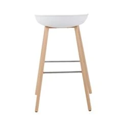 Dunelm Erik White Bar Stool -Harmony Furniture Store 30711152 alt04