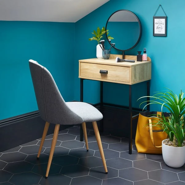 Dunelm Greenwich Small 1 Drawer Dressing Table with Mirror Dunelm Greenwich Small 1 Drawer Dressing Table With Mirror -Harmony Furniture Store 30712309