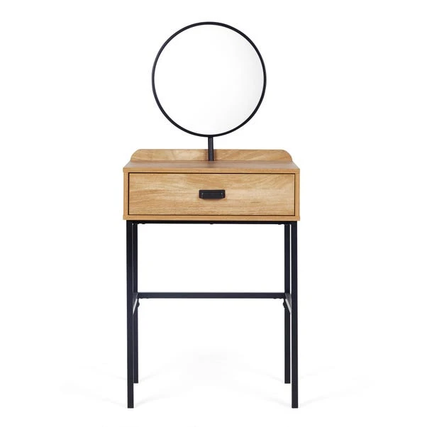 Dunelm Greenwich Small 1 Drawer Dressing Table with Mirror Dunelm Greenwich Small 1 Drawer Dressing Table With Mirror -Harmony Furniture Store 30712309 alt01