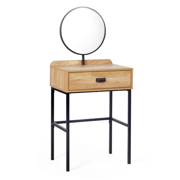 Dunelm Greenwich Small 1 Drawer Dressing Table with Mirror Dunelm Greenwich Small 1 Drawer Dressing Table With Mirror -Harmony Furniture Store 30712309 alt02