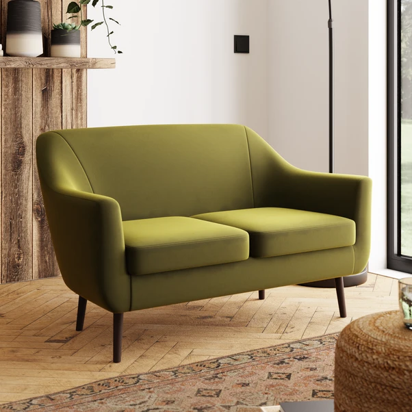 Dunelm Eddie Velvet 2 Seater Small Tub Sofa Dunelm Eddie Velvet 2 Seater Small Tub Sofa -Harmony Furniture Store 30725996
