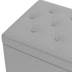 Dunelm Oswald Faux Wool Buttoned Ottoman Bench -Harmony Furniture Store 30726579 alt05