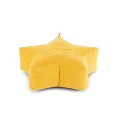 Dunelm Kid's Isla Star Pouffe Citrus -Harmony Furniture Store 30727048 alt02