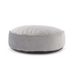 Dunelm Kid's Isla Circle Pouffe Light Grey -Harmony Furniture Store 30727063 alt02