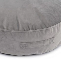 Dunelm Kid's Isla Circle Pouffe Light Grey -Harmony Furniture Store 30727063 alt03