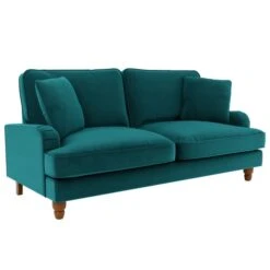 Dunelm Beatrice Matte Velvet 3 Seater Sofa -Harmony Furniture Store 30727298 alt02