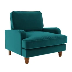 Dunelm Beatrice Matte Velvet Armchair -Harmony Furniture Store 30727304 alt02
