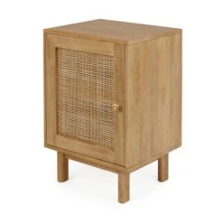Dunelm Indi 1 Door Bedside Table, Mango Wood 2 Dunelm Indi 1 Door Bedside Table, Mango Wood -Harmony Furniture Store 30727644 alt02