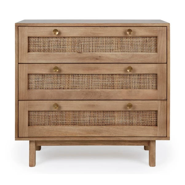 Dunelm Indi 3 Drawer Chest, Mango Wood Dunelm Indi 3 Drawer Chest, Mango Wood -Harmony Furniture Store 30727645 alt01