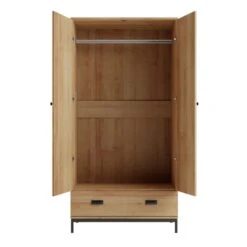 Dunelm Fulton Double 1 Drawer Wardrobe -Harmony Furniture Store 30729074 alt03