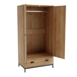 Dunelm Fulton Double 1 Drawer Wardrobe -Harmony Furniture Store 30729074 alt04