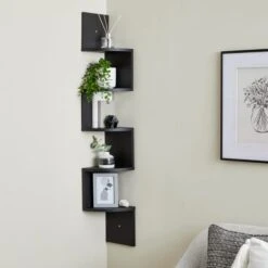 Dunelm Corner Wall Mounted Shelving Unit