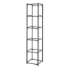 Dunelm Modular 6 Shelf Black Frame Component