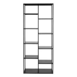 Dunelm Tall Slim Black Book Case Shelving Unit -Harmony Furniture Store 30737075 alt02