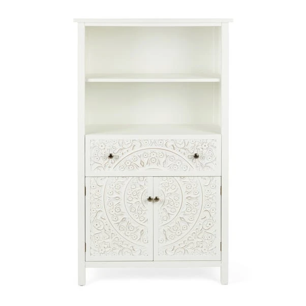 Dunelm Samira Tall 2 Door & 1 Drawer Chest, White Dunelm Samira Tall 2 Door & 1 Drawer Chest, White -Harmony Furniture Store 30748013 alt03