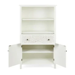 Dunelm Samira Tall 2 Door & 1 Drawer Chest, White 4 Dunelm Samira Tall 2 Door & 1 Drawer Chest, White -Harmony Furniture Store 30748013 alt04