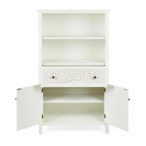 Dunelm Samira Tall 2 Door & 1 Drawer Chest, White Dunelm Samira Tall 2 Door & 1 Drawer Chest, White -Harmony Furniture Store 30748013 alt04