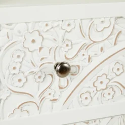 Dunelm Samira Tall 2 Door & 1 Drawer Chest, White 5 Dunelm Samira Tall 2 Door & 1 Drawer Chest, White -Harmony Furniture Store 30748013 alt05