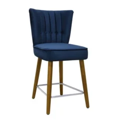 Dunelm Isla Velvet Bar Stool -Harmony Furniture Store 30748290 alt02