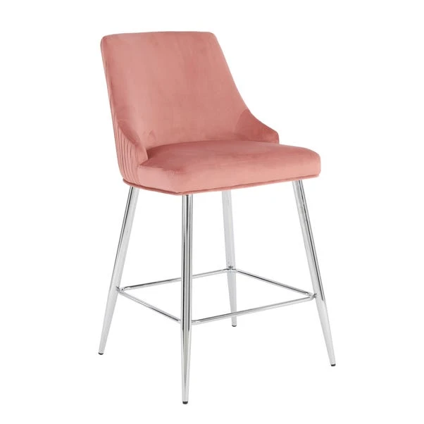 Dunelm Peyton Velvet Bar Stool Dunelm Peyton Velvet Bar Stool -Harmony Furniture Store 30748311 alt02