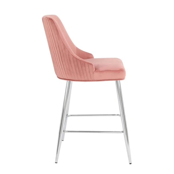 Dunelm Peyton Velvet Bar Stool Dunelm Peyton Velvet Bar Stool -Harmony Furniture Store 30748311 alt03