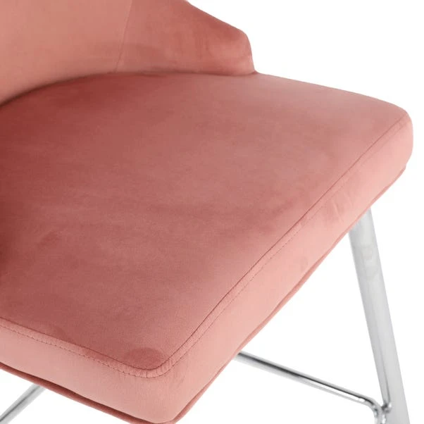 Dunelm Peyton Velvet Bar Stool Dunelm Peyton Velvet Bar Stool -Harmony Furniture Store 30748311 alt06