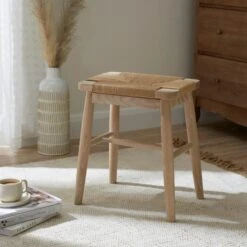 Dunelm Churchgate Ash Wood Stool -Harmony Furniture Store 30748634 alt05