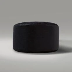 Dunelm Recycled Velour Round Pouffe 2 Dunelm Recycled Velour Round Pouffe -Harmony Furniture Store 30751287 alt02