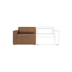 Dunelm Modular Arne Faux Leather Left Hand Seat