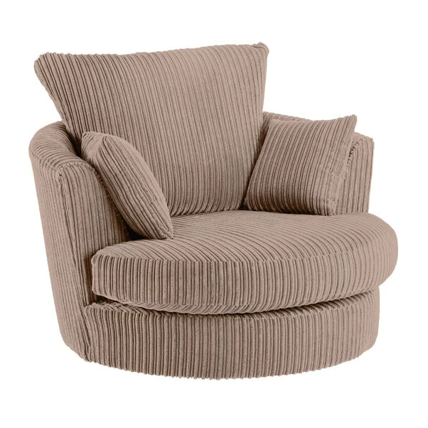 Dunelm Blake Jumbo Cord Swivel Chair Dunelm Blake Jumbo Cord Swivel Chair -Harmony Furniture Store 30753404 alt02