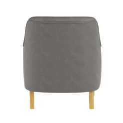 Dunelm Cooper Grey Faux Leather Armchair -Harmony Furniture Store 30753409 alt04