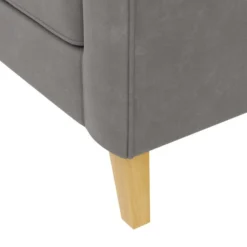 Dunelm Cooper Grey Faux Leather Armchair -Harmony Furniture Store 30753409 alt05