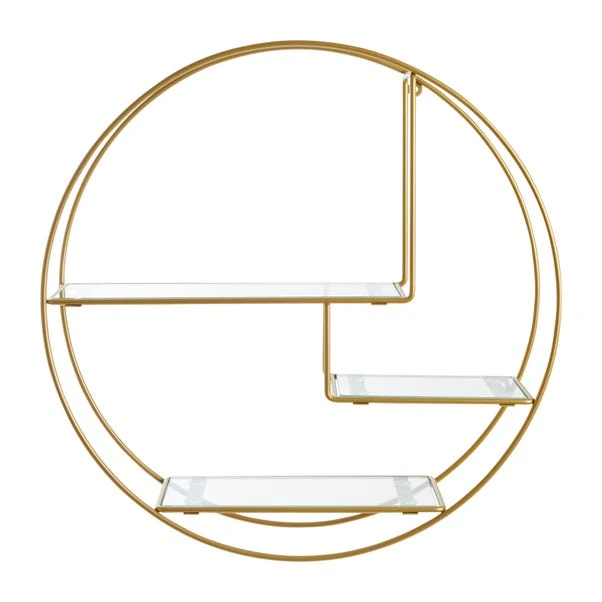 Dunelm Curves Gold Circle Shelf Dunelm Curves Gold Circle Shelf -Harmony Furniture Store 30754141 alt01
