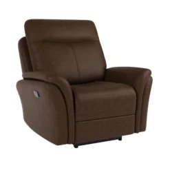 Dunelm Monte Faux Suede Manual Reclining Armchair -Harmony Furniture Store 30762285 alt02