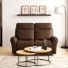 Dunelm Monte Faux Suede Reclining 2 Seater Sofa
