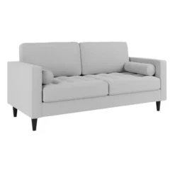 Dunelm Zoe Light Grey Boucle 3 Seater Sofa Bed -Harmony Furniture Store 30762497 alt02