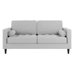 Dunelm Zoe Light Grey Boucle 3 Seater Sofa Bed -Harmony Furniture Store 30762497 alt03