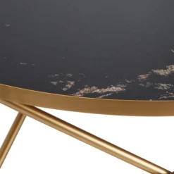 Dunelm Zoey Black Marble Effect Coffee Table -Harmony Furniture Store 30764037 alt04