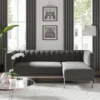 Dunelm Bellamy Luxe Velvet Right Hand Corner Chaise