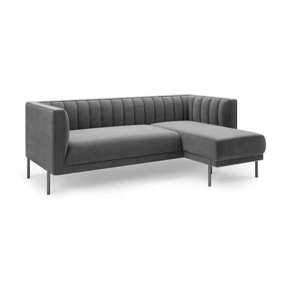 Dunelm Bellamy Luxe Velvet Right Hand Corner Chaise Dunelm Bellamy Luxe Velvet Right Hand Corner Chaise -Harmony Furniture Store 30764600 alt01