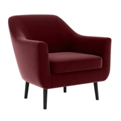Dunelm Eddie Velvet Tub Armchair -Harmony Furniture Store 30765512 alt02