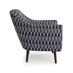 Dunelm Eddie Regents Jacquard Tub Chair Navy 3 Dunelm Eddie Regents Jacquard Tub Chair Navy -Harmony Furniture Store 30765516 alt03