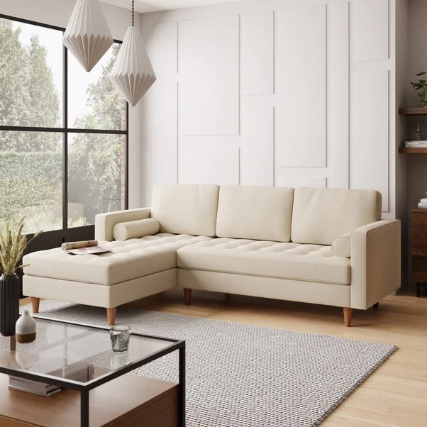 Dunelm Zoe Luna Fabric Left Hand Corner Sofa Dunelm Zoe Luna Fabric Left Hand Corner Sofa -Harmony Furniture Store 30765884