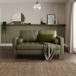 Dunelm Zoe Faux Leather 2 Seater Sofa