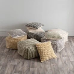Dunelm Jersey Bobble Pouffe -Harmony Furniture Store 30766330 alt05