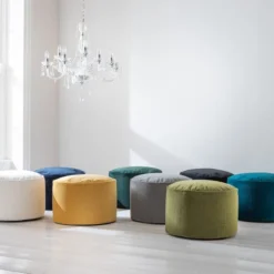 Dunelm Eliza Velvet Pouffe 3 Dunelm Eliza Velvet Pouffe -Harmony Furniture Store 30766412 alt06