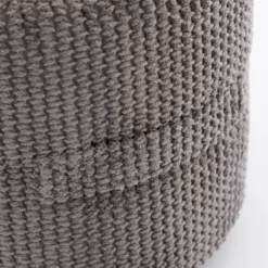 Dunelm Jenson Charcoal Waffle Pouffe -Harmony Furniture Store 30766413 alt04