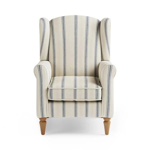 Dunelm Oswald Self Assembly Pinstripe Armchair Folkstone Blue Dunelm Oswald Self Assembly Pinstripe Armchair Folkstone Blue -Harmony Furniture Store 30766628 alt02