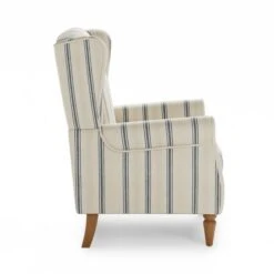 Dunelm Oswald Self Assembly Pinstripe Armchair Folkstone Blue 3 Dunelm Oswald Self Assembly Pinstripe Armchair Folkstone Blue -Harmony Furniture Store 30766628 alt03