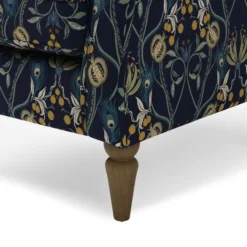 Dunelm Oswald Navy Havisham Print Wingback Armchair -Harmony Furniture Store 30766650 alt05